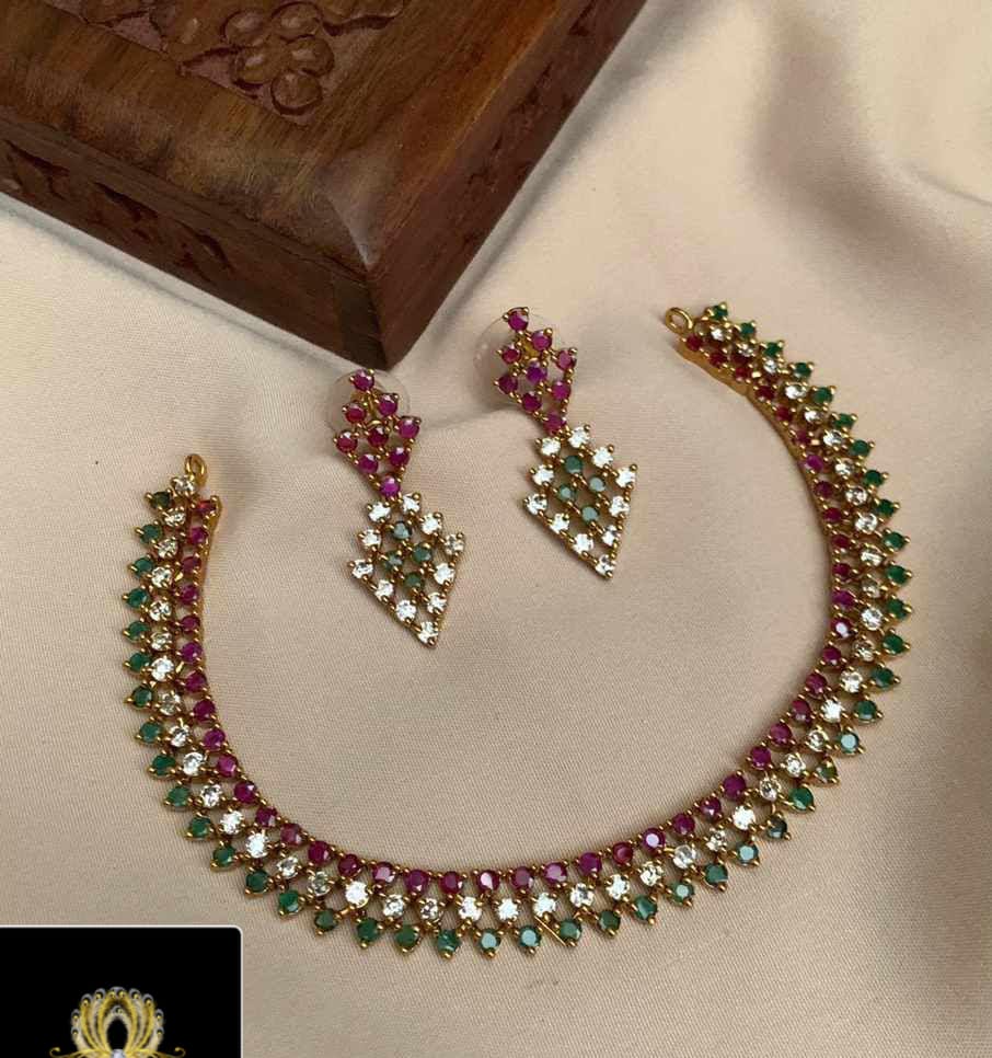 IMG-20240717-WA0002 AD MULTI STONE NECKPIECE - Image 1