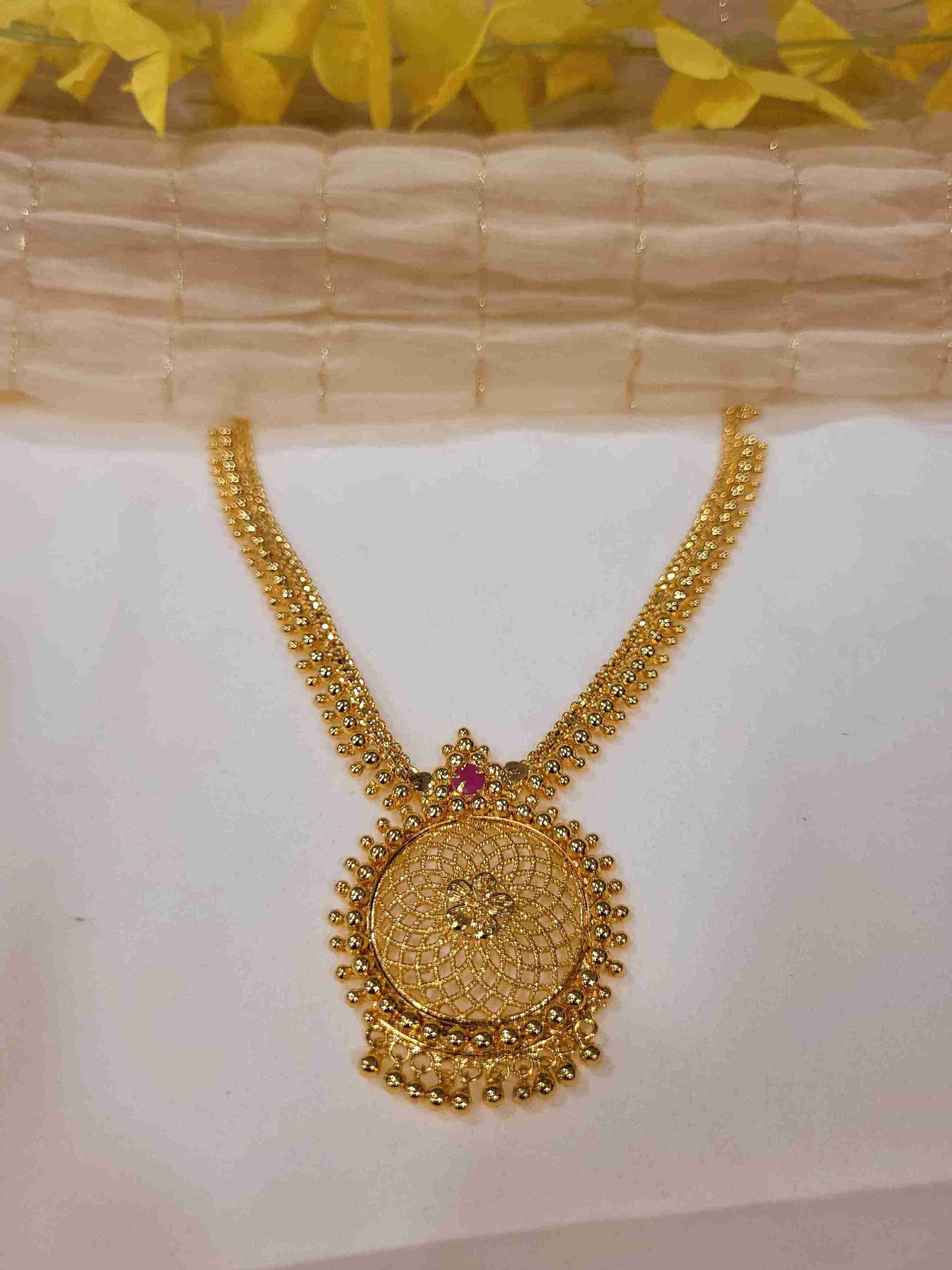 20240716_191518_11zon PREMIUM 1 GM GOLD PLATED NECKLACE - Image 1