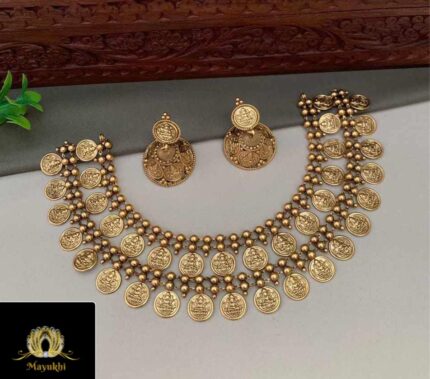 COIN LEKSHMI DOUBLE LAYER NECKLACE
