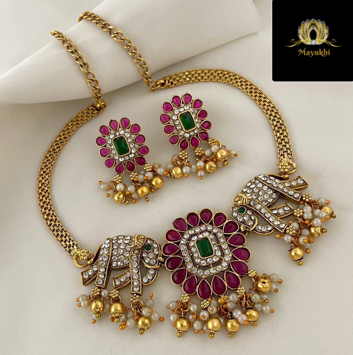 IMG-20240720-WA0042 AD STONE TUSKER FLORAL CHOKER - Image 1