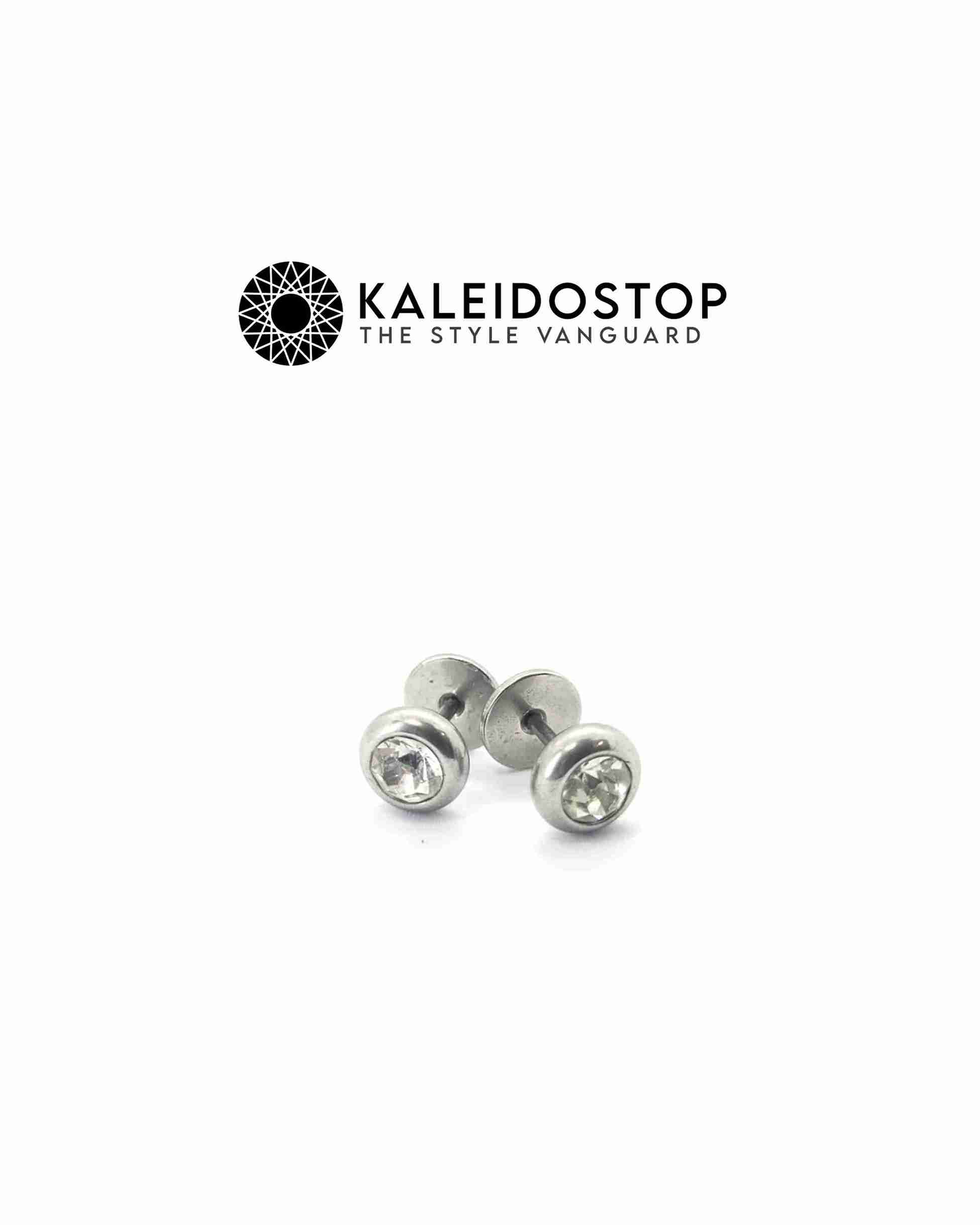 Picsart_25-02-06_11-52-37-510_11zon ROUND SILVER WHITE STONE STUD - K714 - Image 1