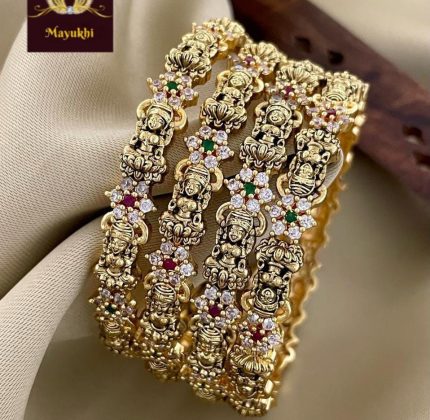 PREMIUM STONE BANGLES DEVI ADORNED