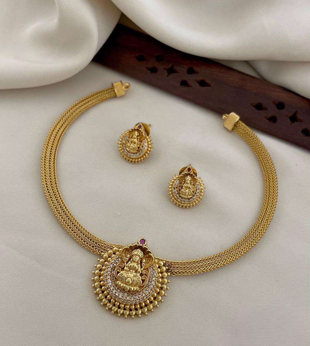 Compress_20250620_214733_3500 MYTHILI - PREMIUM DEVI IDOL NECKPIECE - Image 1