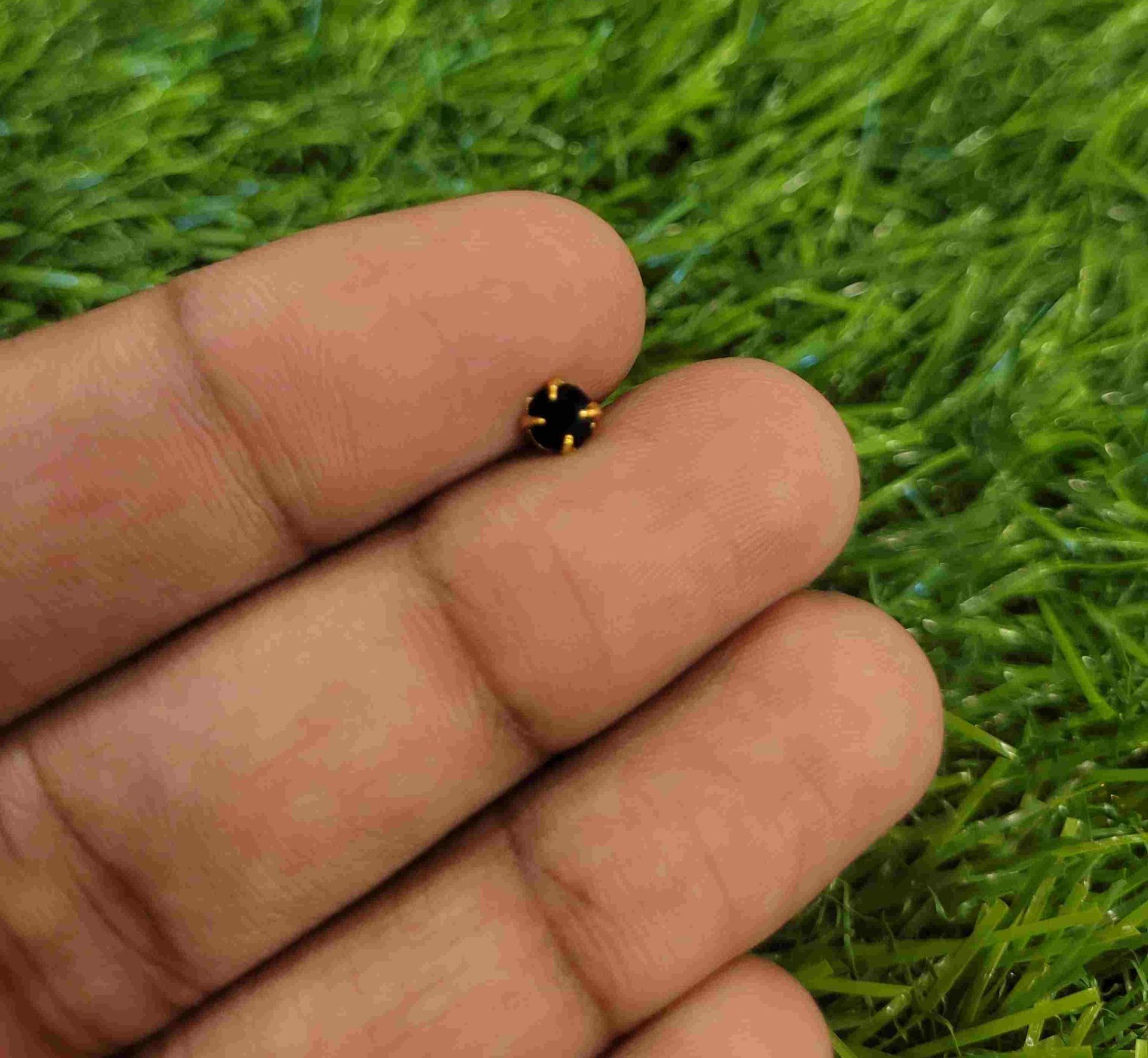 Compress_20250630_120743_3421 BLACK SINGLE STONE NOSEPIN BY MAYUKHI - Image 1