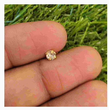 WHITE SINGLE STONE NOSEPIN BY MAYUKHI