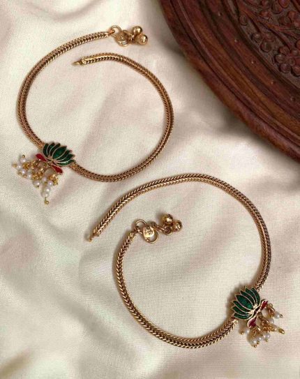 LOTUS ANTIQUE ANKLET
