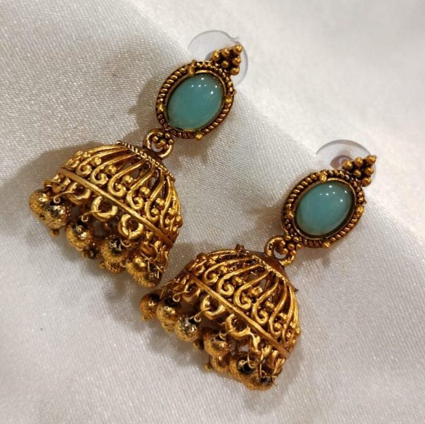 IMG-20250530-WA0245 PREMIUM ANTIQUE JUMKA -LIGHT BLUE SOOFI MODEL - Image 1