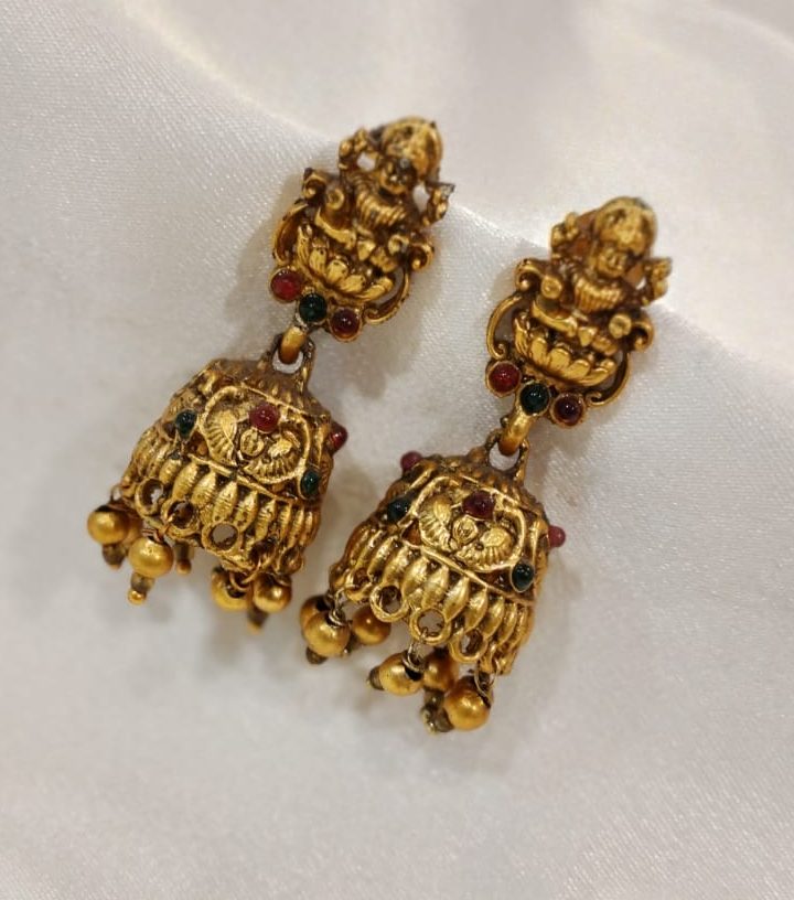 IMG-20250530-WA0260 PREMIUM ANTIQUE DEVI JUMKA -MULTI STONE - Image 1