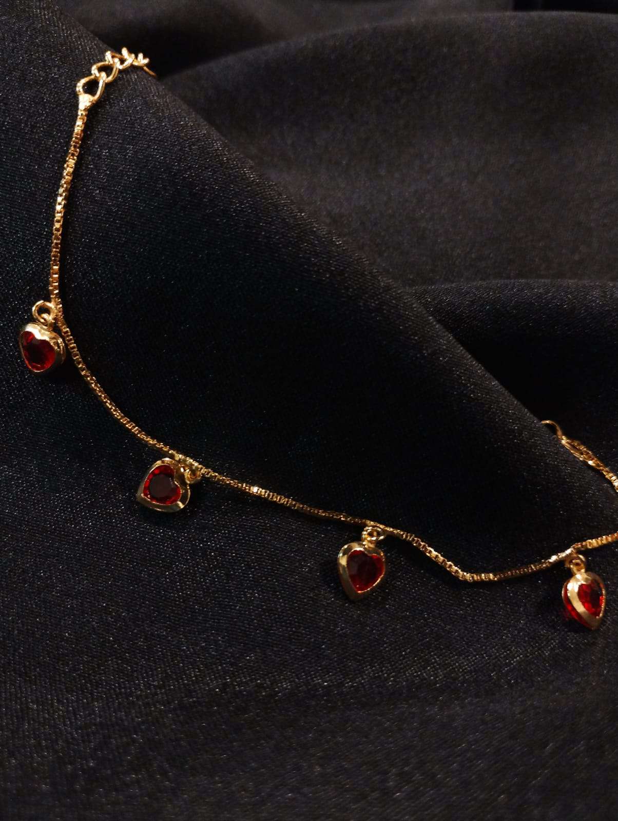 Compress_20250721_165801_1243 RED DROPS - BRACELET/HAND CHAIN - Image 1