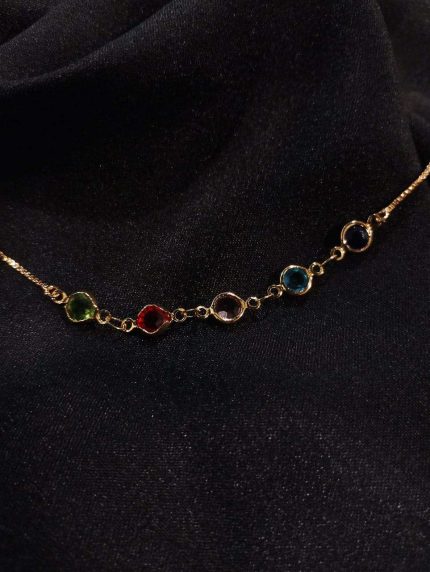 MULTI CRYSTAL - BRACELET/HAND CHAIN