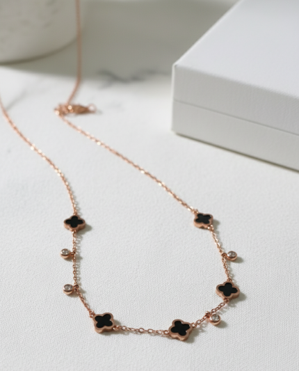 ANTI TARNISH BLACK CLOVER CHAIN