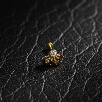 BESARIKA BY MAYUKHI -MULTI STONE 6 SPIKES
