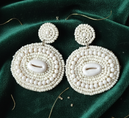 SHELL BEED EARRINGS