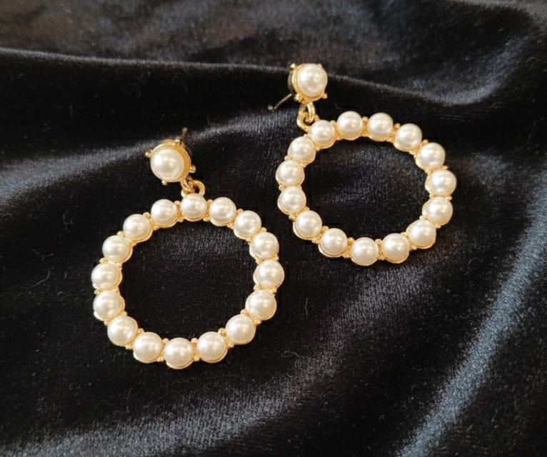 1760373301144 PEARLY BEEDS EARRINGS - Image 1
