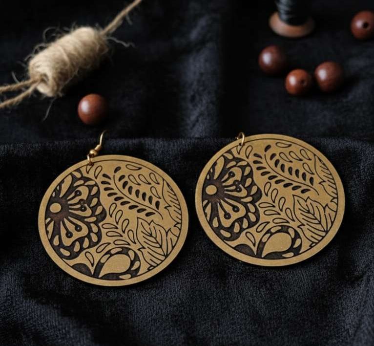 Compress_20251014_152207_7872 GOLDEN COIN HOOP EARRINGS - Image 1