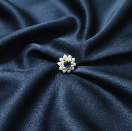 FLORAL PEARL AND BLUE NOSEPINS