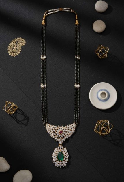 VICTORIAN COLLECTION MANGALSOOTHRA STYLE NECKLACE PATTERN 2