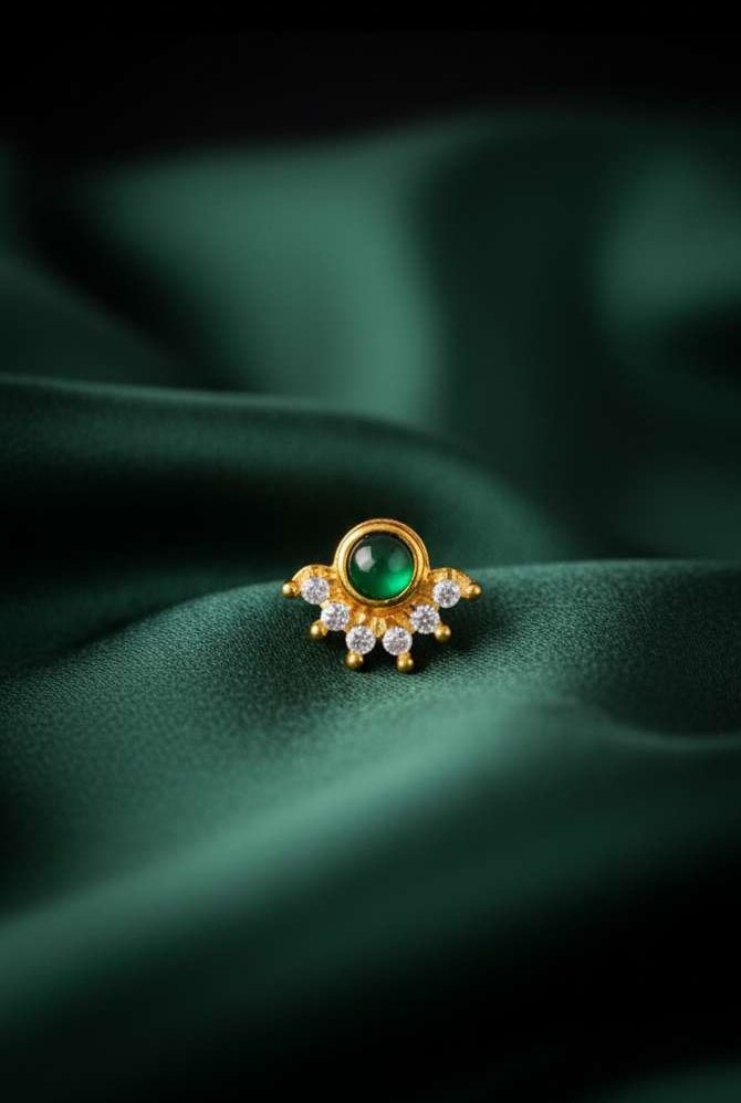 Compress_20251116_123827_7088 925 PURE SILVER - CHANDRIMA GREEN BY MAYUKHI-LUXE BY MAYUKHI - Image 1