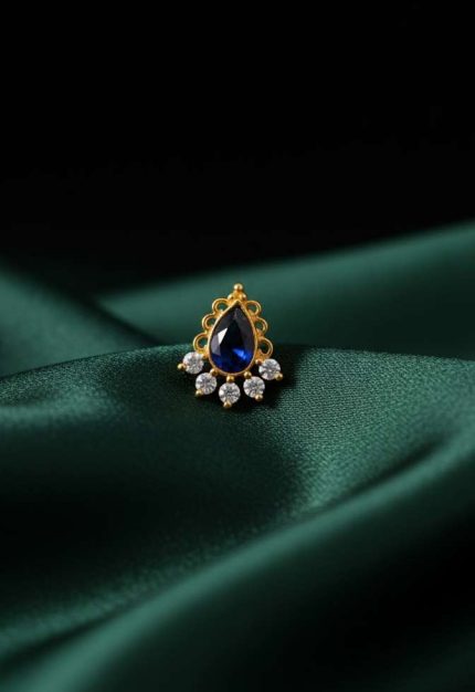 KAMALA-ROYAL BLUE STONES LUXE BY MAYUKHI