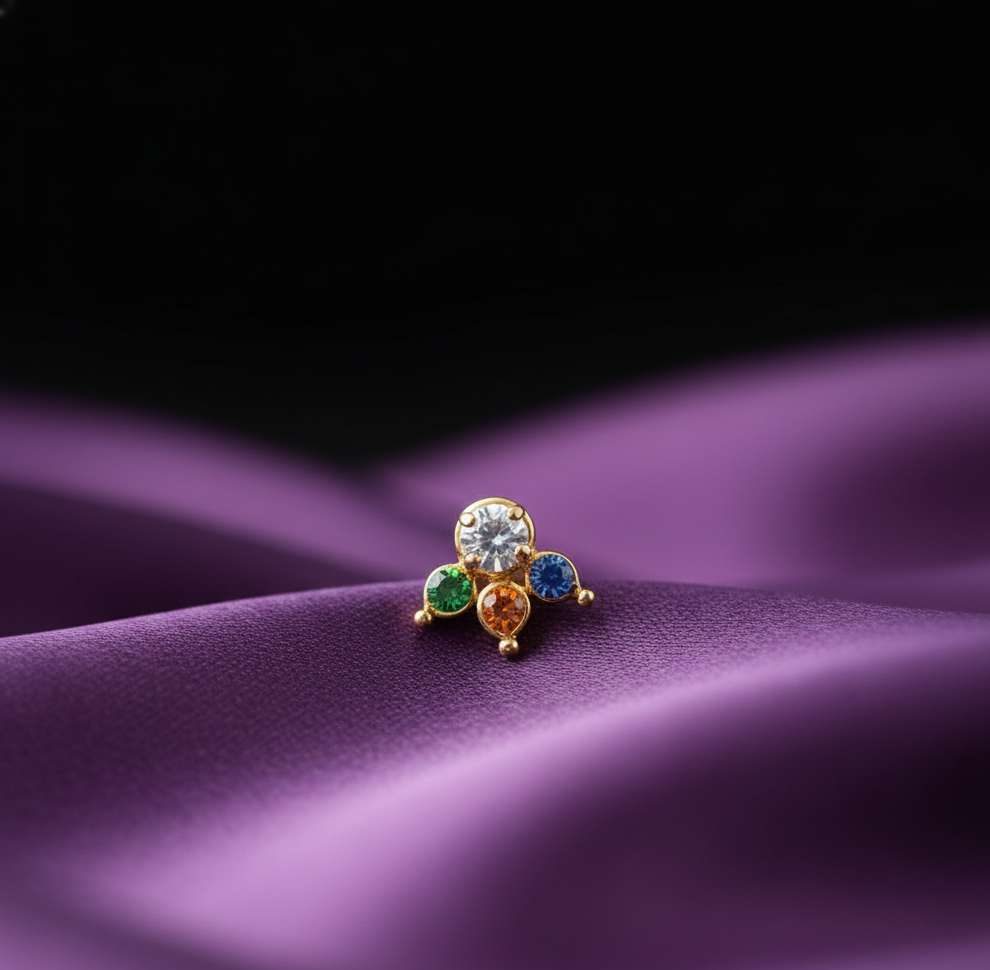 Compress_20251127_171546_6860 BESARI 3 SPIKES - MULTI STONE- PREMIUM THIN STEM - Image 1