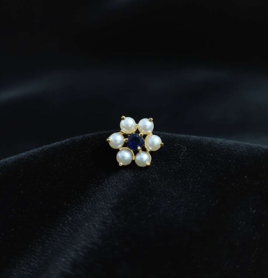 Compress_20251204_133333_3700 PEARLS WITH BLUE MID STONE - Image 1