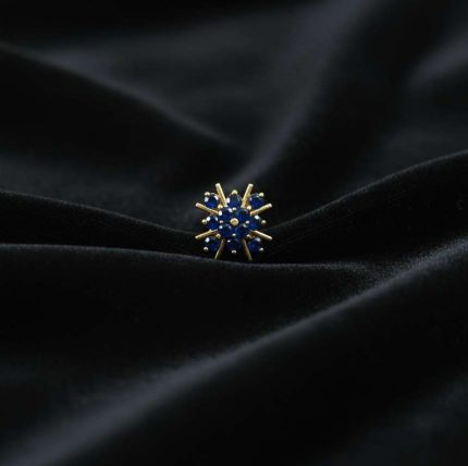 FLASHY BLUE SQUARE PREMIUM NOSEPINS