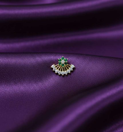 DESIGNER SYNANDRIKA NOSEPINS -GREEN