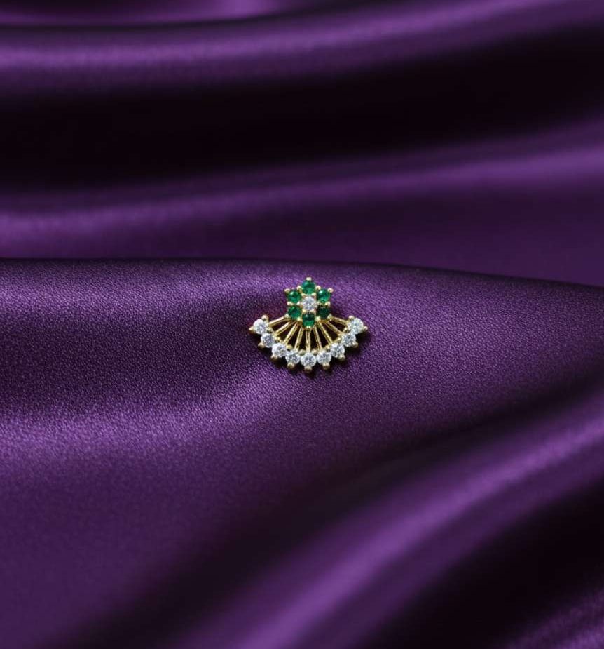 Compress_20251231_172936_6056 DESIGNER SYNANDRIKA NOSEPINS -GREEN - Image 1