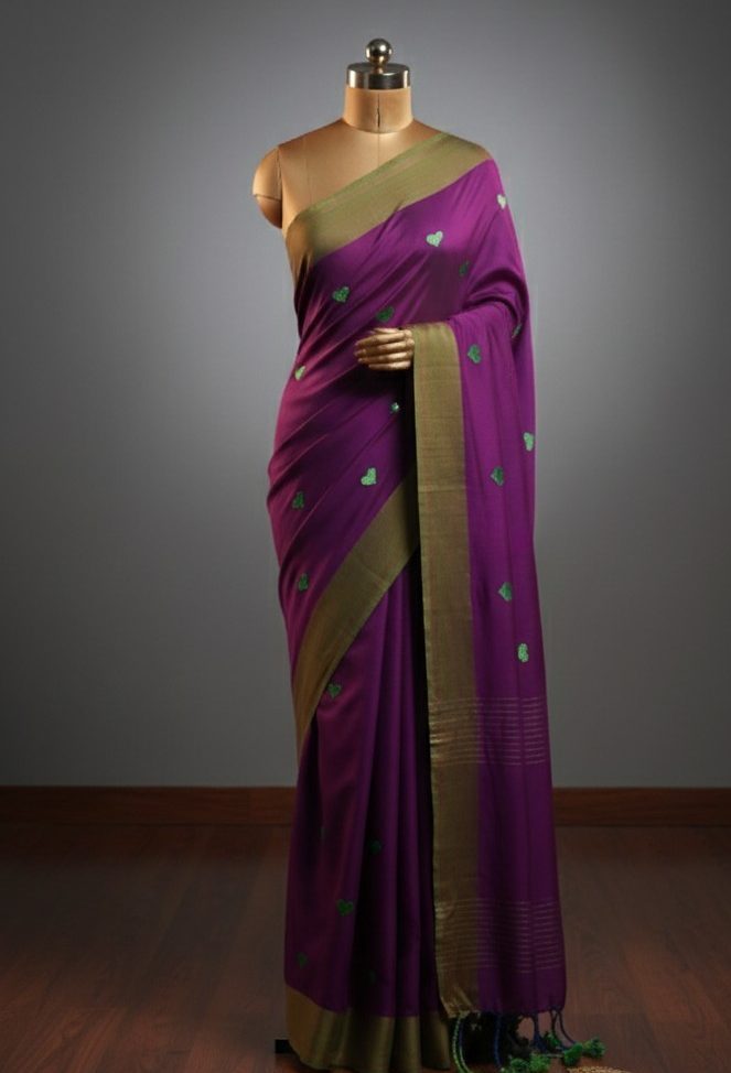 Compress_20260408_171315_5037 KHADI COTTON SAREE- DESIGN 7 - Image 1