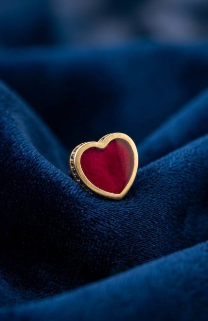 FANCY ITALIAN NOSEPINS - CUTE RED HEART