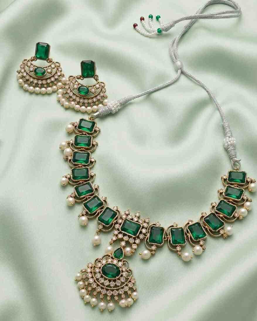 Compress_20260526_133551_1762 EMERALD STONE NECKLACE SET - Image 1