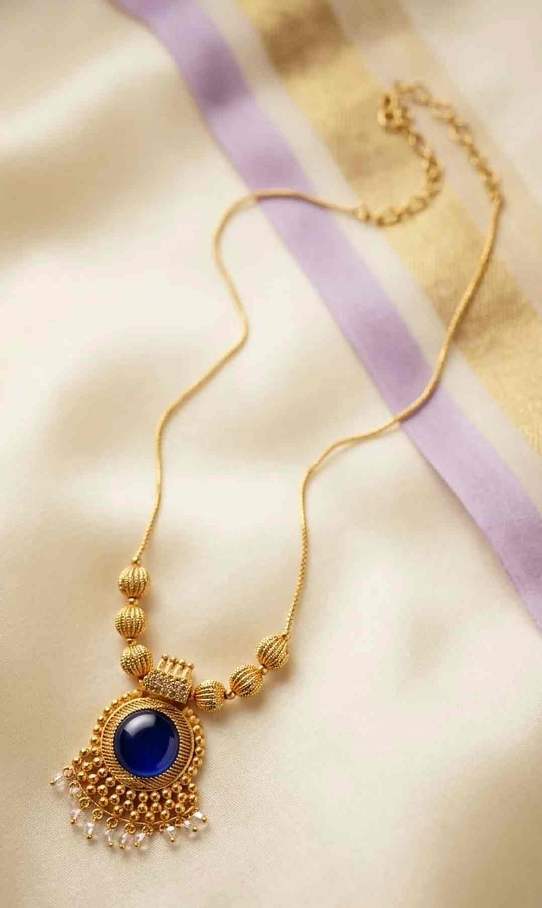Compress_20260526_133555_5724 BLUE STONE CUTE NECKLACE - Image 1