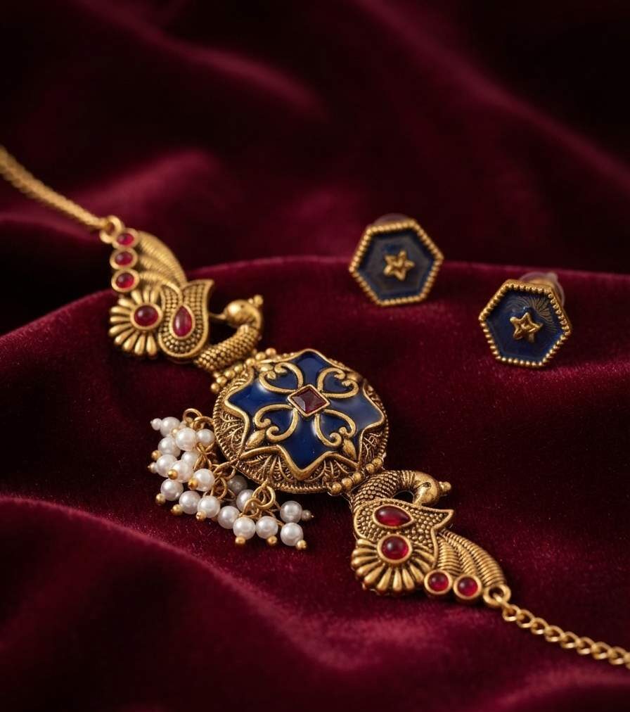 Compress_20260728_134212_2218 NON IDOL CHOKER - ROYAL BLUE - Image 1