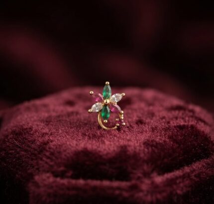DESIGNER PREMIUM NOSEPINS -TAILED FLORAL