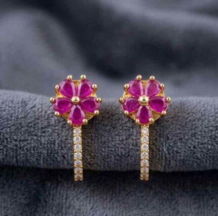 1 GM GOLD PLATED DAILY WEAR EARRINGS -DESIGN 11