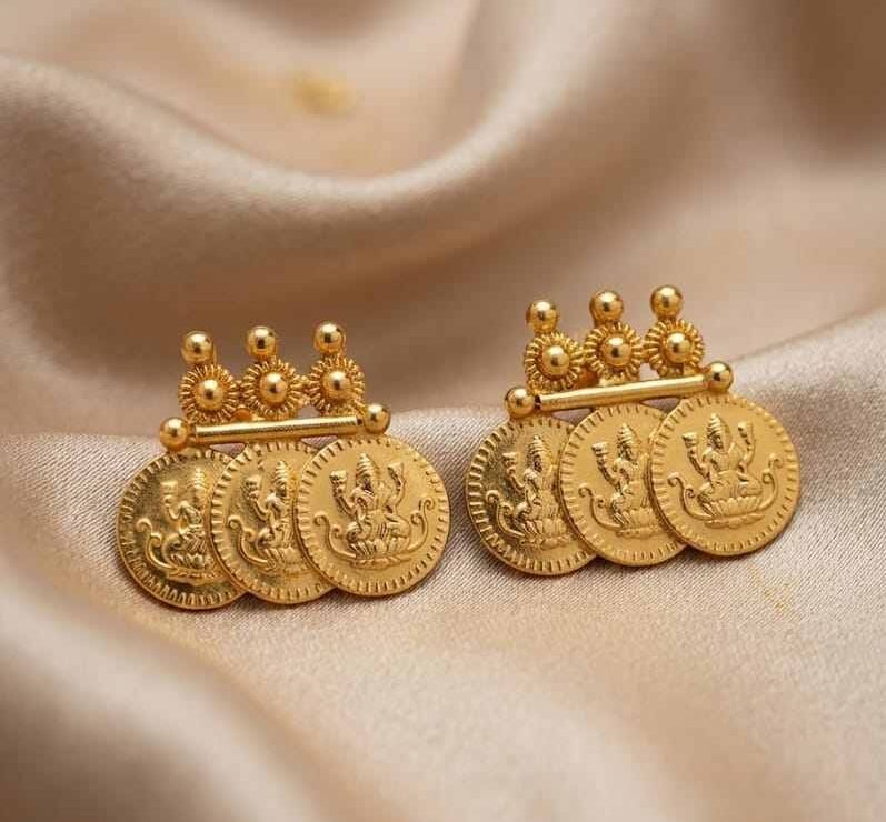 Compress_20260930_153436_6484 1 GM GOLD PLATED DAILY WEAR EARRINGS -DESIGN 9 - Image 1