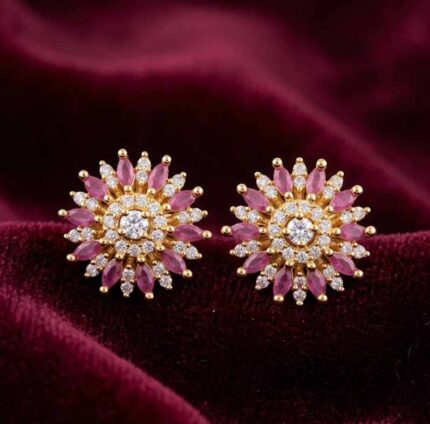 1 GM GOLD PLATED DAILY WEAR EARRINGS -DESIGN 4