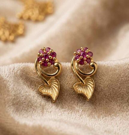 1 GM GOLD PLATED DAILY WEAR EARRINGS -DESIGN 6