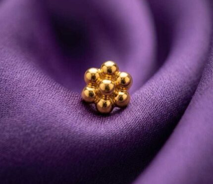 OFFER SALE NOSEPINS  -DESIGN 31 GOLDY FLORAL