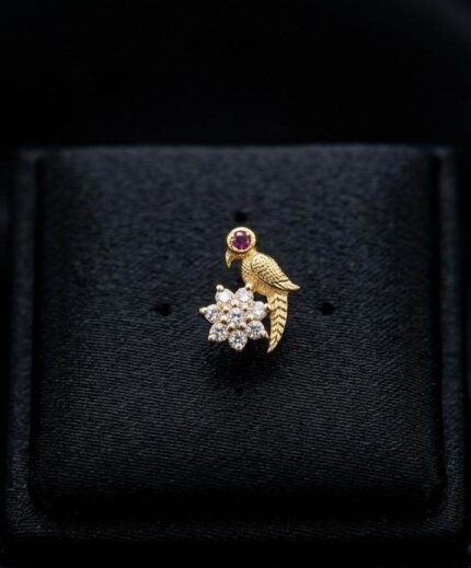 PARROT DESIGN NOSEPIN -GOLD